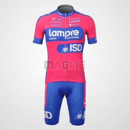 Maglia Lampre manica corta 2012 rosa e celeste