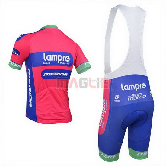 Maglia Lampre manica corta 2013 rosa e celeste