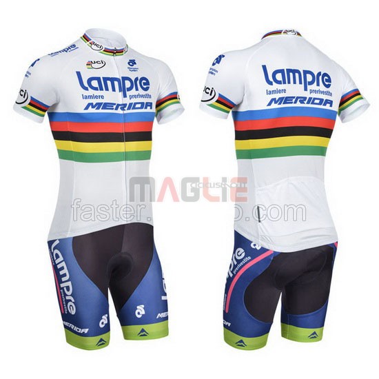 Maglia Lampre manica corta 2014 bianco