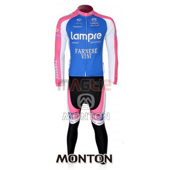 Maglia Lampre manica lunga 2010 rosa e azzurro - Clicca l'immagine per chiudere