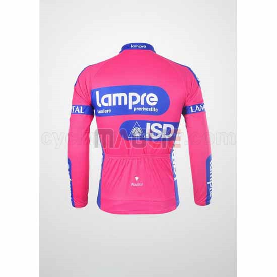 Maglia Lampre manica lunga 2013 rosa e celeste