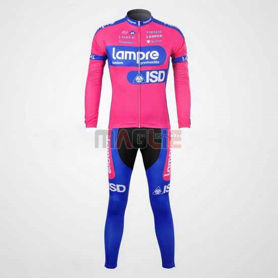 Maglia Lampre manica lunga 2013 rosa e celeste