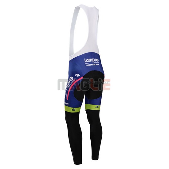 Maglia Lampre manica lunga 2014 rosa e blu