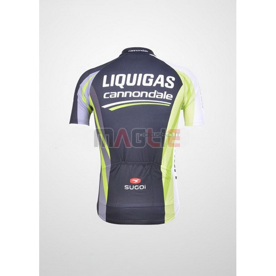 Maglia Liquigas manica corta 2011 nero e verde