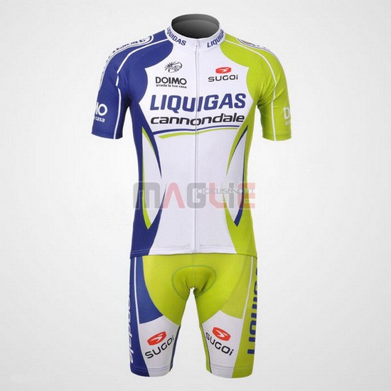 Maglia Liquigas manica corta 2012 bianco e verde