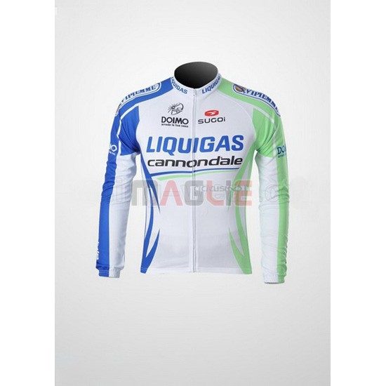 Maglia Liquigas manica lunga 2011 bianco e verde - Clicca l'immagine per chiudere