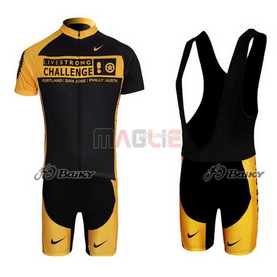 Maglia Livestrong manica corta 2009 giallo e nero