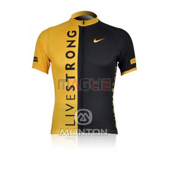 Maglia Livestrong manica corta 2009 nero e giallo - Clicca l'immagine per chiudere