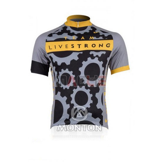 Maglia Livestrong manica corta 2010 giallo e grigio - Clicca l'immagine per chiudere