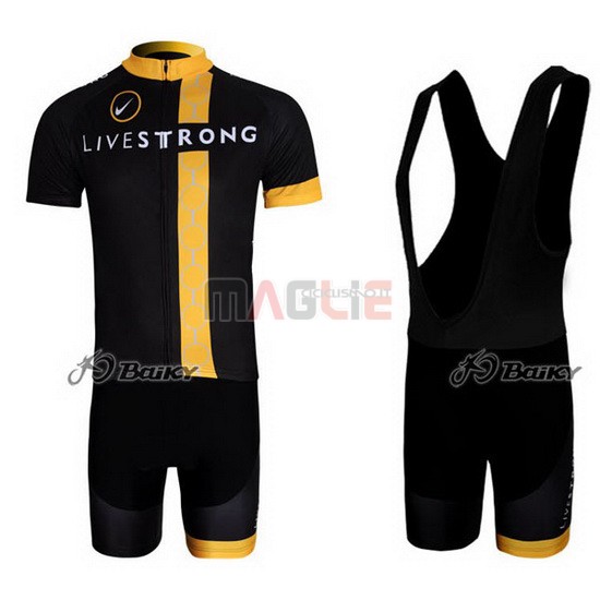 Maglia Livestrong manica corta 2011 nero e giallo