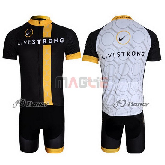 Maglia Livestrong manica corta 2011 nero e giallo