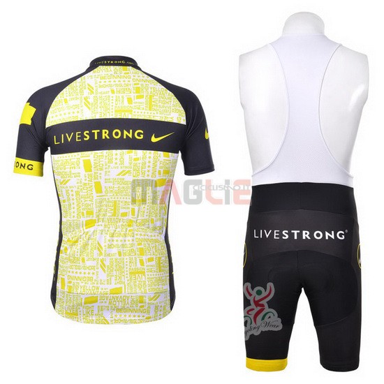 Maglia Livestrong manica corta 2012 nero e giallo