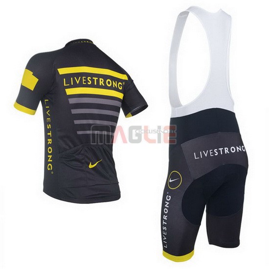 Maglia Livestrong manica corta 2013 nero e giallo