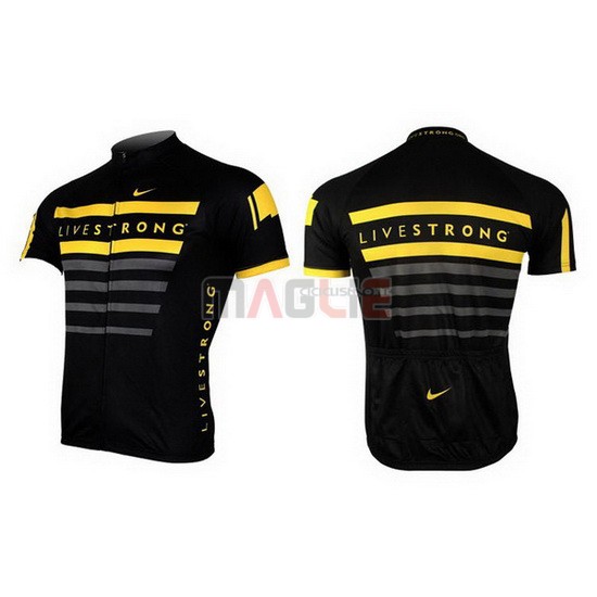 Maglia Livestrong manica corta 2013 nero e giallo