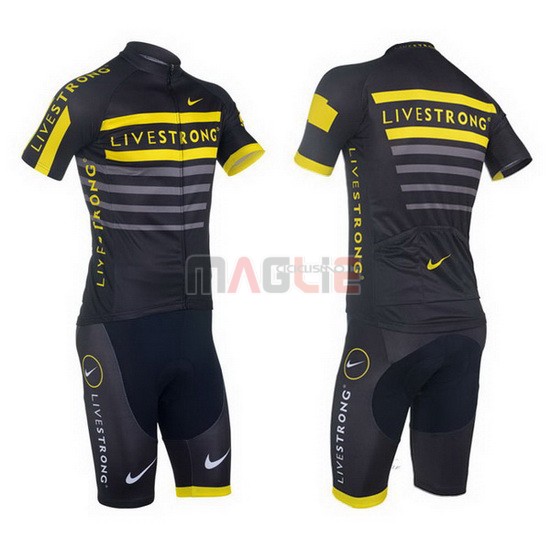 Maglia Livestrong manica corta 2013 nero e giallo