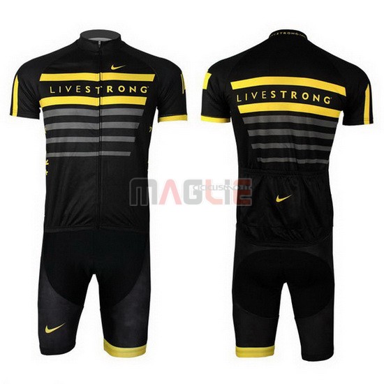 Maglia Livestrong manica corta 2013 nero e giallo