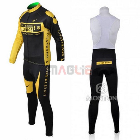 Maglia Livestrong manica lunga 2009 giallo e nero - Clicca l'immagine per chiudere