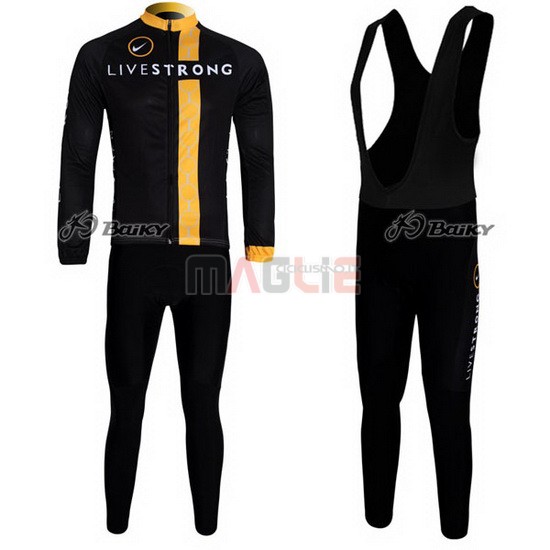 Maglia Livestrong manica lunga 2011 nero e giallo - Clicca l'immagine per chiudere