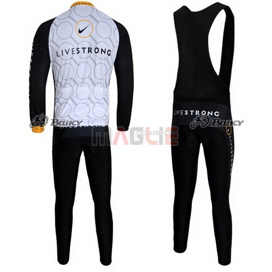 Maglia Livestrong manica lunga 2011 nero e giallo