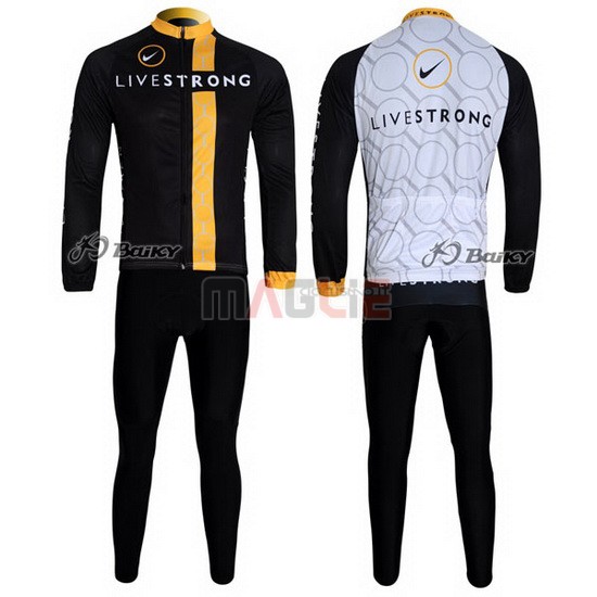 Maglia Livestrong manica lunga 2011 nero e giallo