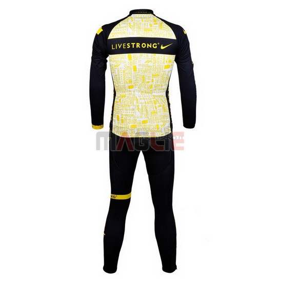 Maglia Livestrong manica lunga 2012 giallo e nero - Clicca l'immagine per chiudere