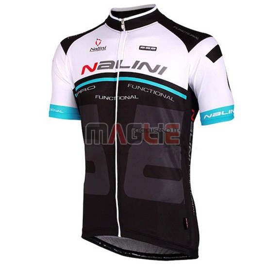 Maglia Nalini manica corta 2015 blu e nero