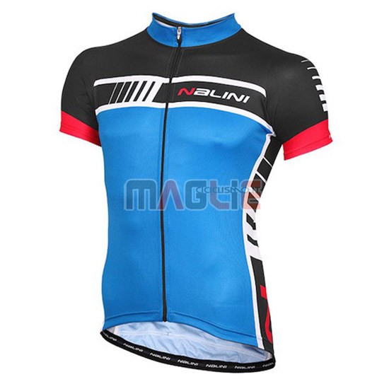 Maglia Nalini manica corta 2015 nero e blu