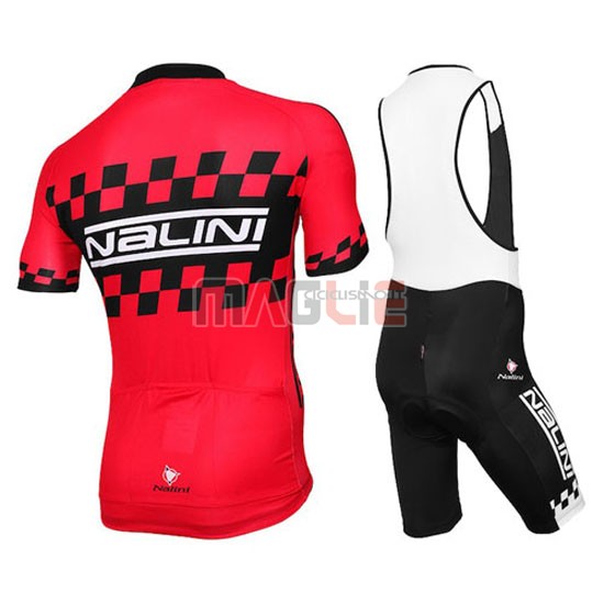 Maglia Nalini manica corta 2015 rosso e nero