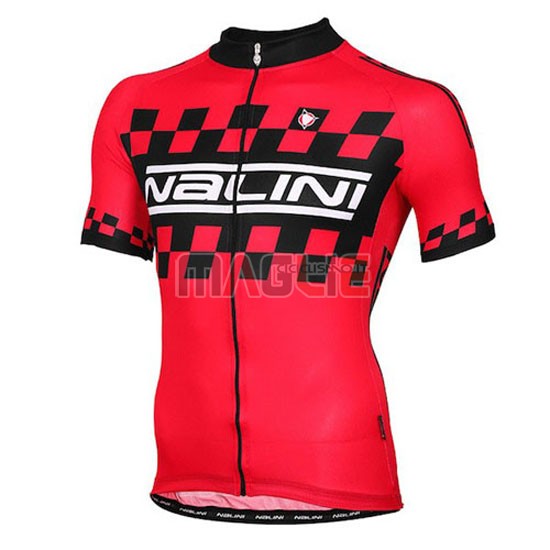 Maglia Nalini manica corta 2015 rosso e nero