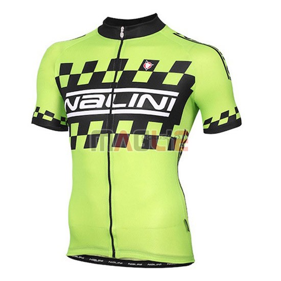 Maglia Nalini manica corta 2015 verde nero