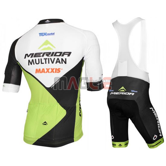 Maglia Merida manica corta 2016 bianco e verde