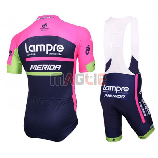 Maglia Merida manica corta 2016 blu e fuxia