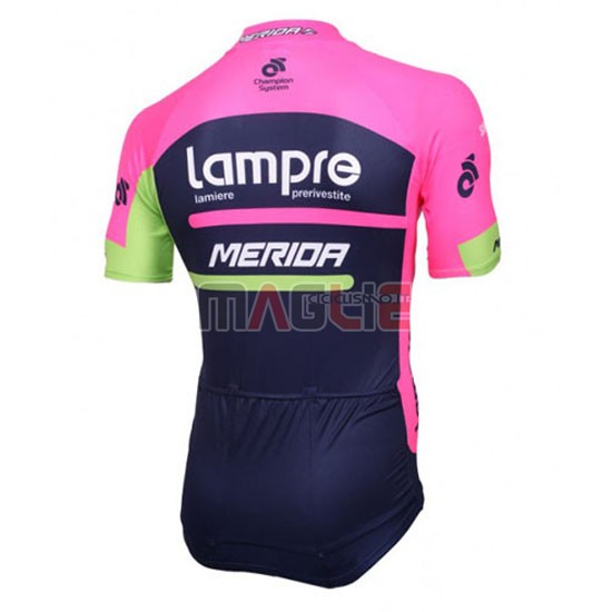 Maglia Merida manica corta 2016 blu e fuxia