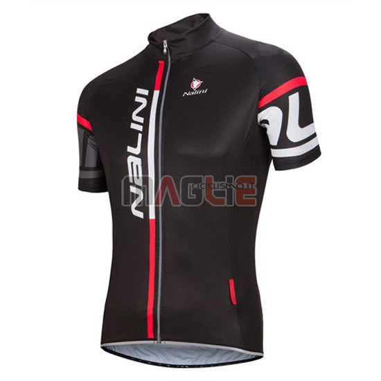 Maglia Nalini manica corta 2016 nero e rosso