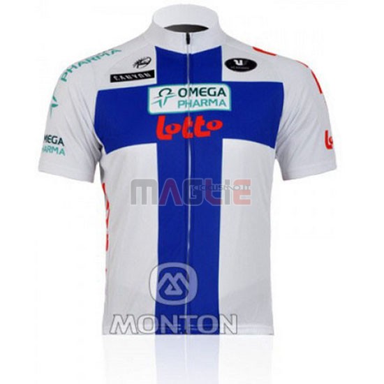 Maglia Lotto manica corta 2011 blu e bianco