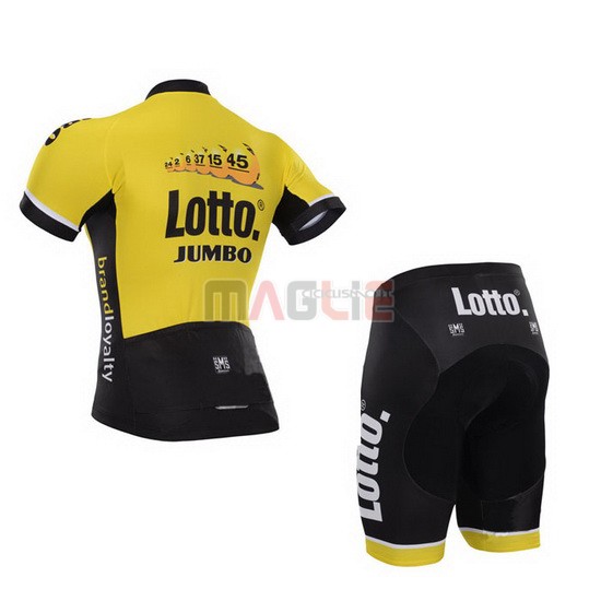 Maglia Lotto manica corta 2015 bianco e giallo