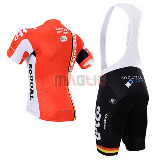 Maglia Lotto manica corta 2015 bianco e rosso