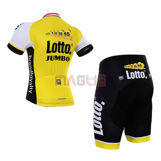 Maglia Lotto manica corta 2016 bianco e giallo