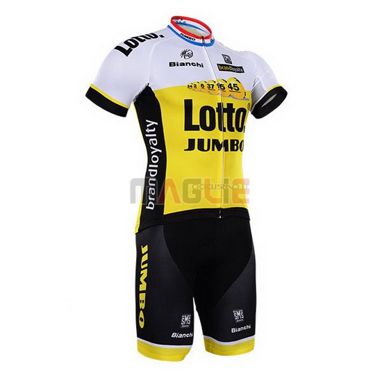 Maglia Lotto manica corta 2016 bianco e giallo