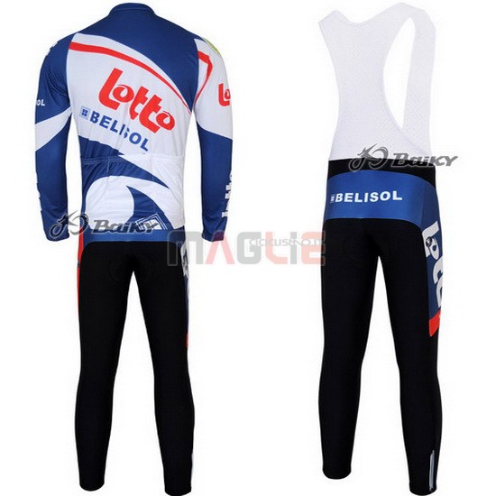 Maglia Lotto manica lunga 2012 bianco e blu