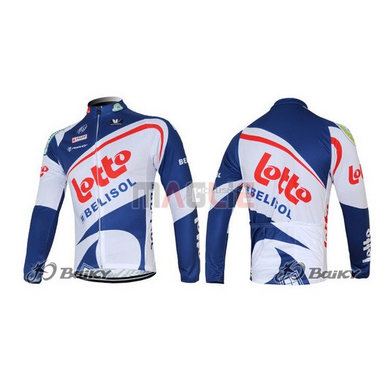 Maglia Lotto manica lunga 2012 bianco e blu