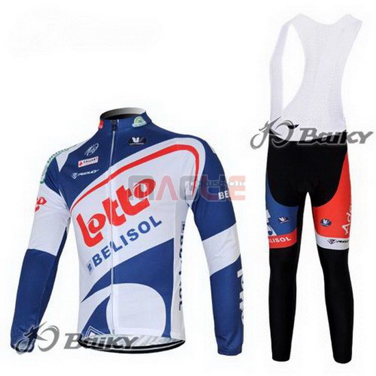 Maglia Lotto manica lunga 2012 bianco e blu