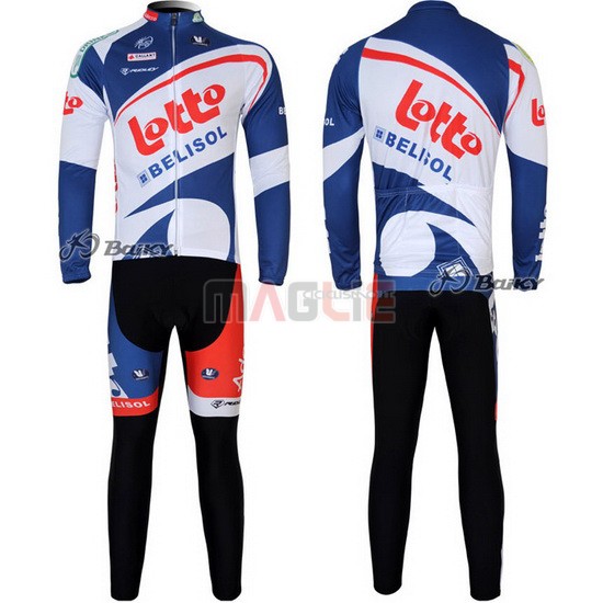 Maglia Lotto manica lunga 2012 bianco e blu