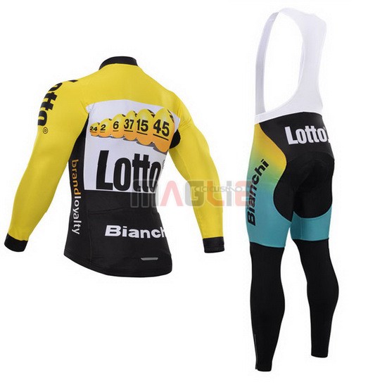 Maglia Lotto manica lunga 2015 nero e giallo