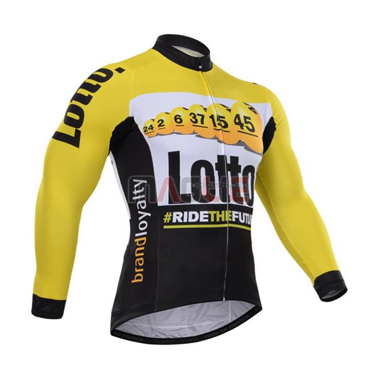 Maglia Lotto manica lunga 2015 nero e giallo