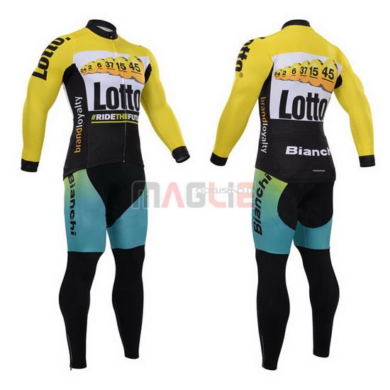 Maglia Lotto manica lunga 2015 nero e giallo