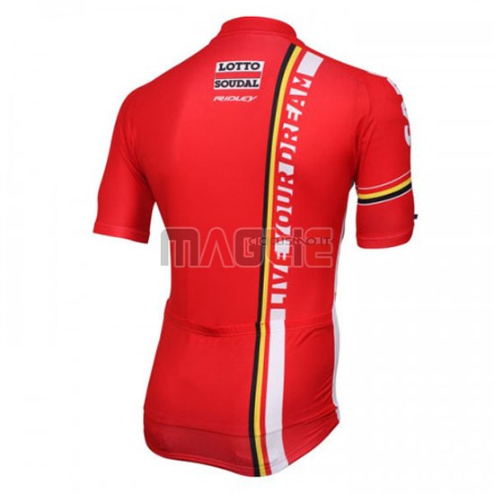 Maglia Lotto manica corta 2016 bianco e rosso