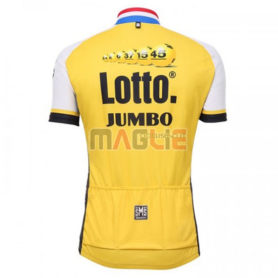 Maglia Lotto manica corta 2016 giallo e bianco