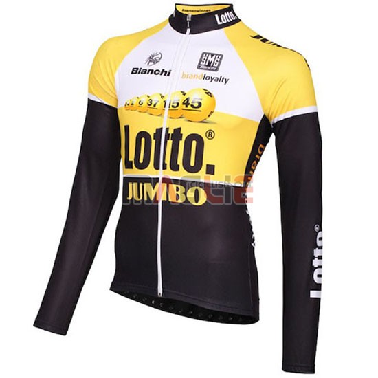 Maglia Lotto manica lunga 2016 giallo e nero