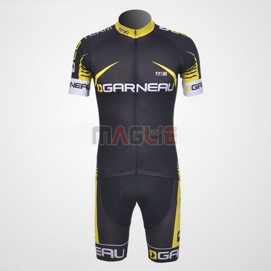 Maglia Louis Garneau manica corta 2011 nero e giallo